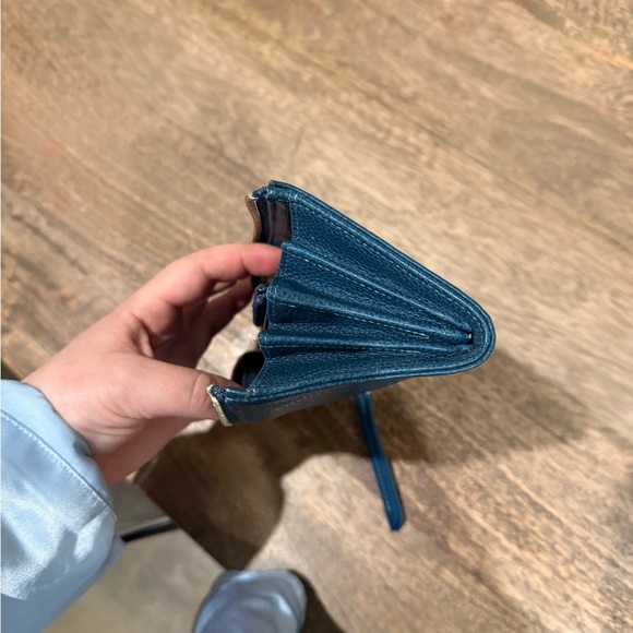 Longchamp Blue Leather Zip wallet - Picture 5 of 6